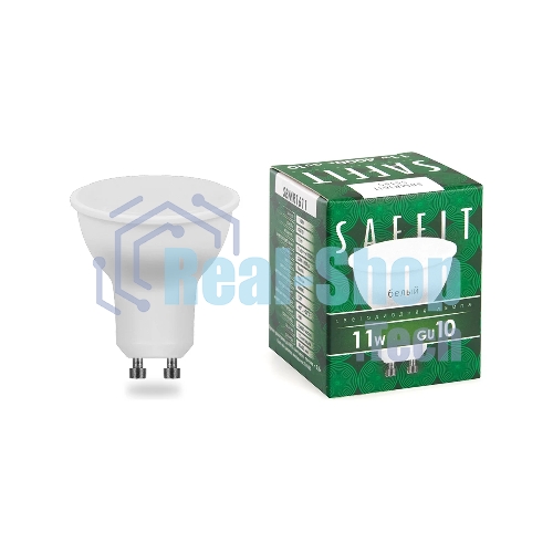 Лампа светодиодная SAFFIT SBMR1611 (55155) 11Вт 230В GU10 белый