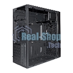 Компьютерный корпус Miditower ExeGate AA-440-UNS450 (ATX, БП UNS450 с вент. 12см, 2*USB, аудио, черный)