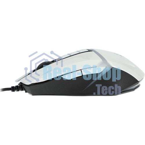 Мышь проводная A4Tech Bloody W60 Max белый, 10000 dpi, USB, кнопки - 10