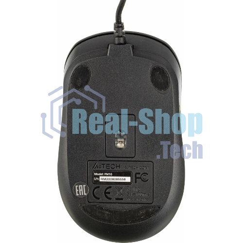 Мышь проводная A4Tech Fstyler FM10 черный/серый, 1600 dpi, USB, кнопки - 4