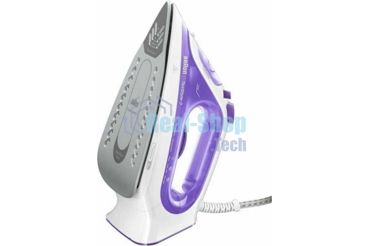 Утюг Braun SI3042VI фиолетовый/белый, 2350 Вт, 45 г/мин, 160 г/мин, 270 мл