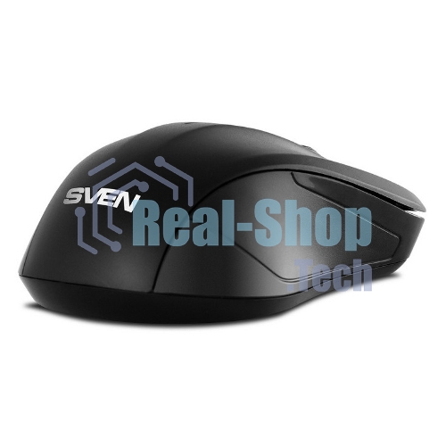Мышь беспроводная SVEN RX-270W черный, 1600 dpi, радиоканал, USB, кнопки - 4