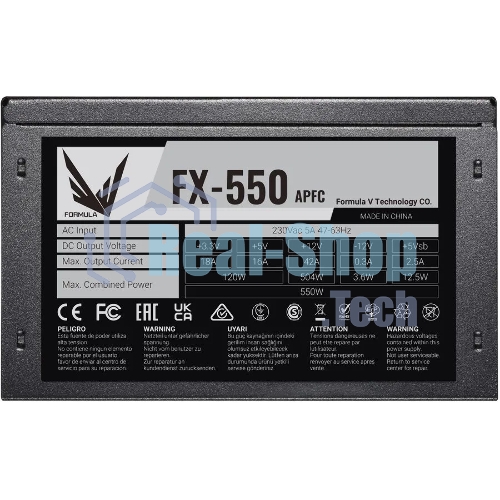 Блок питания Aerocool/Formula FX-550 RTL, 550Вт, 120мм, черный