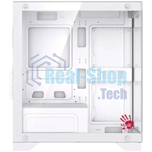 Компьютерный корпус Bloody BD-CC103 белый без БП mATX 7x120мм 1xUSB 2.0 1xUSB 3.0 audio bott PSU