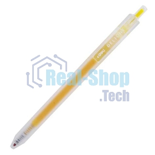 Ручка гелевая Deli Delight EG118-YL прозрачный, желтые чернила, линия 0.5мм