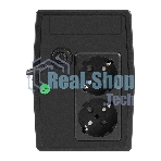 Источник бесперебойного питания ExeGate Power NB-1000.LED.AVR.2SH (1000VA/650W, LED, AVR, 2*Schuko, батарея 12V 9Ah, черный)