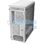 Корпус без блока питания Raijintek ARCADIA 41, Midi-Tower, TG, 1x120мм, 2xUSB-A 3.0 + 1xUSB-C, ATX, mATX, mITX White
