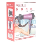 Фен Kelli KL-1109 фиолетовый/черный, 2000 Вт