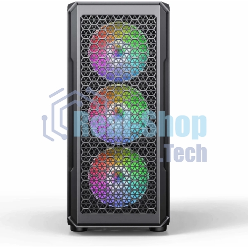 Компьютерный корпус Accord 3338 черный без БП ATX 1xUSB2.0 1xUSB3.0 1xUSB3.1 audio bott PSU