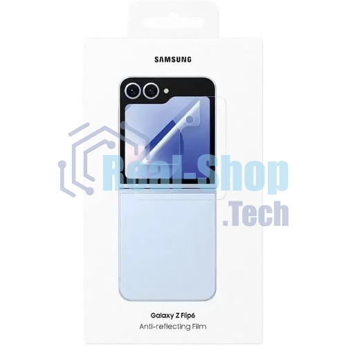 Защитная пленка для экрана Samsung прозрачный для Samsung Galaxy Z Flip6 прозрачный 2шт. (EF-UF741CTEGRU)