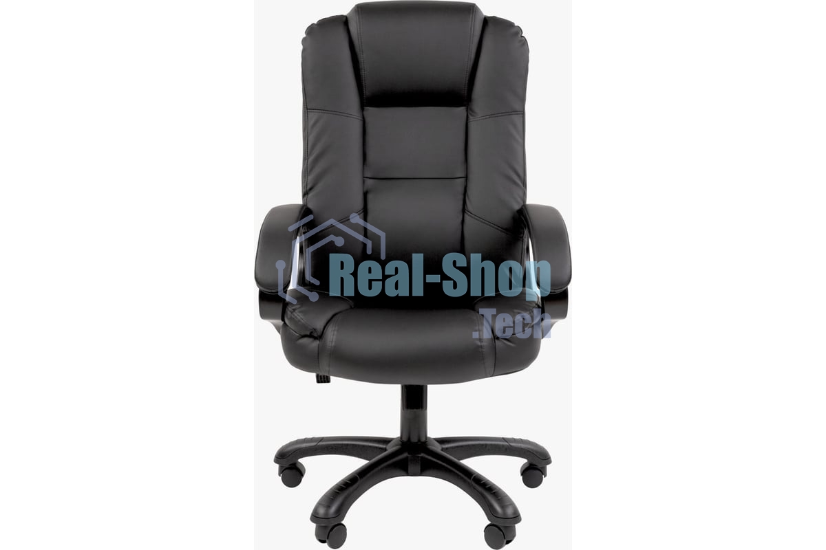 Кресло Chairman 600 черный, экокожа, 120 кг