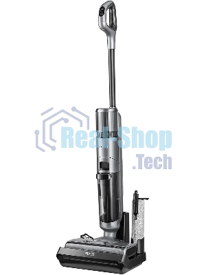 Пылесос вертикальный моющий Red Solution W3500 серый, питание от аккумулятора, 150 Вт, уборка влажная/сбор жидкости/сухая, пылесборник 0.65 л
