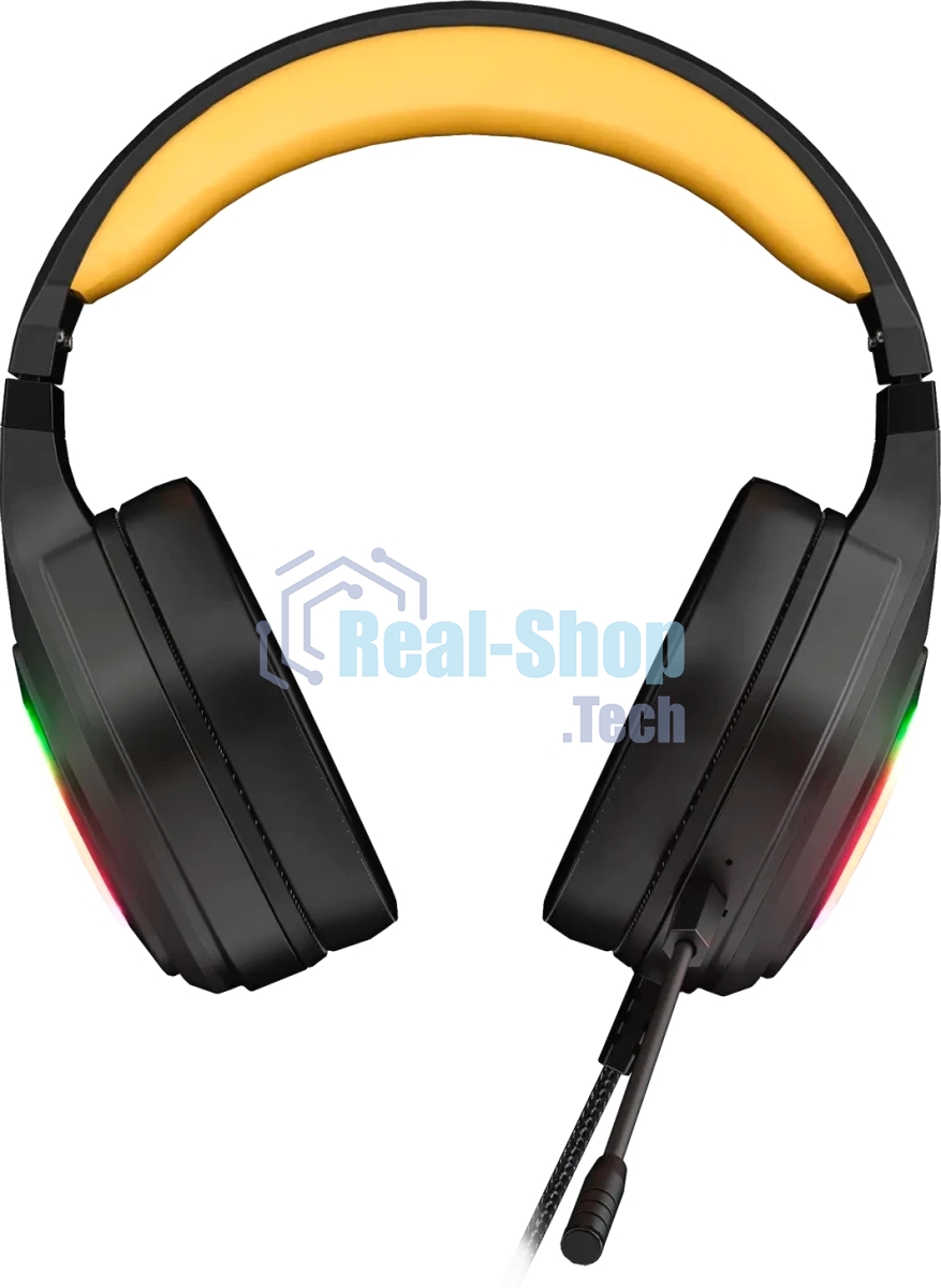 Гарнитура MARVO HG9084 Pulz 80 чёрный, проводная, USB, подсветка