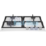 Газовая варочная панель Indesit THPM 642 WS/WH/I, независимая, белый