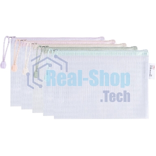 Папка на молнии ZIP Deli Colorful EF281 A5 ПВХ 0.23мм, ассорти, цвет молнии ассорти