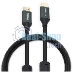 Кабель аудио-видео Buro HDMI (m)/HDMI (m) 1м. феррит.кольца Позолоченные контакты черный (BHP-HDMI-2.1-1G)