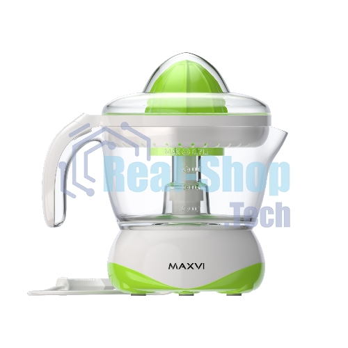 Соковыжималка Maxvi SG401 белый/зелёный, цитрусовая, 40 Вт, 700 мл, механическое