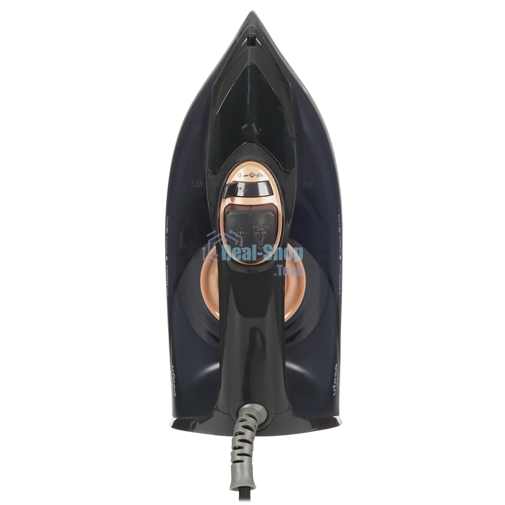 Утюг Ufesa PV1100C DAILY черный/синий, 2400 Вт, 30 г/мин, 120 г/мин, 280 мл