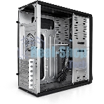 Компьютерный корпус Miditower ExeGate CP-603UB-UNS350 (ATX, БП UNS350 с вент. 12см, 2хUSB, аудио, черный)