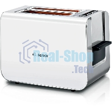 Тостер Bosch TAT8611N белый, 860 Вт, 2 слота