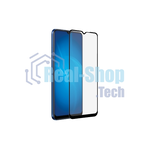 Защитное стекло для экрана DF rmColor-11 черный для Realme C15 прозрачная 1шт. (DF RMCOLOR-11 (BLACK))