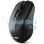 Мышь беспроводная SVEN RX-270W черный, 1600 dpi, радиоканал, USB, кнопки - 4