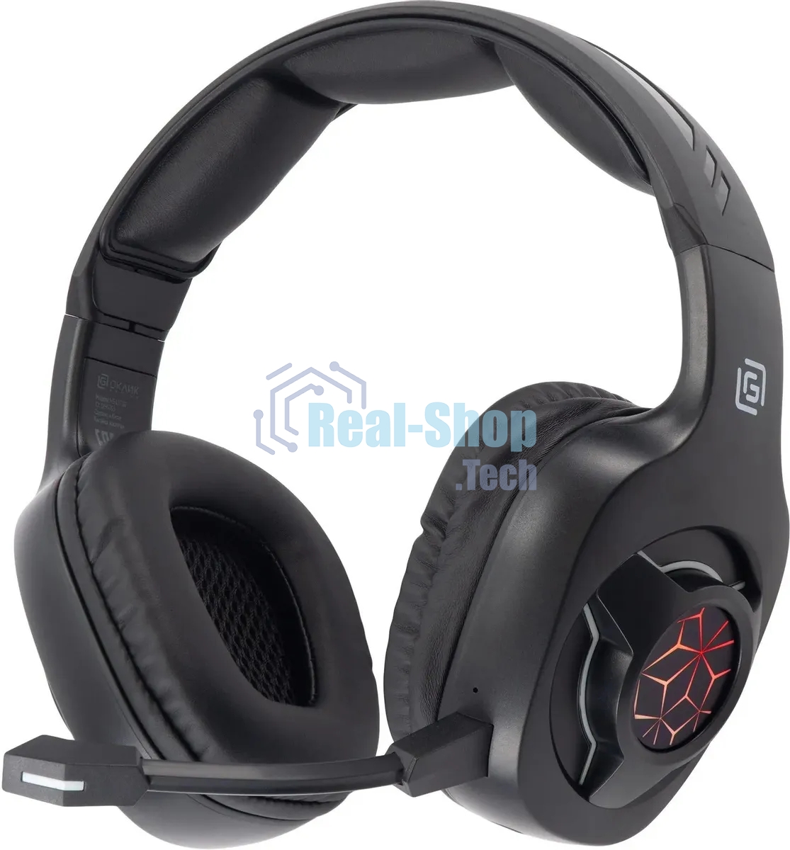 Гарнитура Oklick HS-L575G чёрный, беспроводная + проводная, Bluetooth