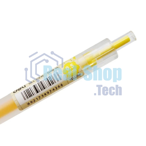 Ручка гелевая Deli Delight EG118-YL прозрачный, желтые чернила, линия 0.5мм