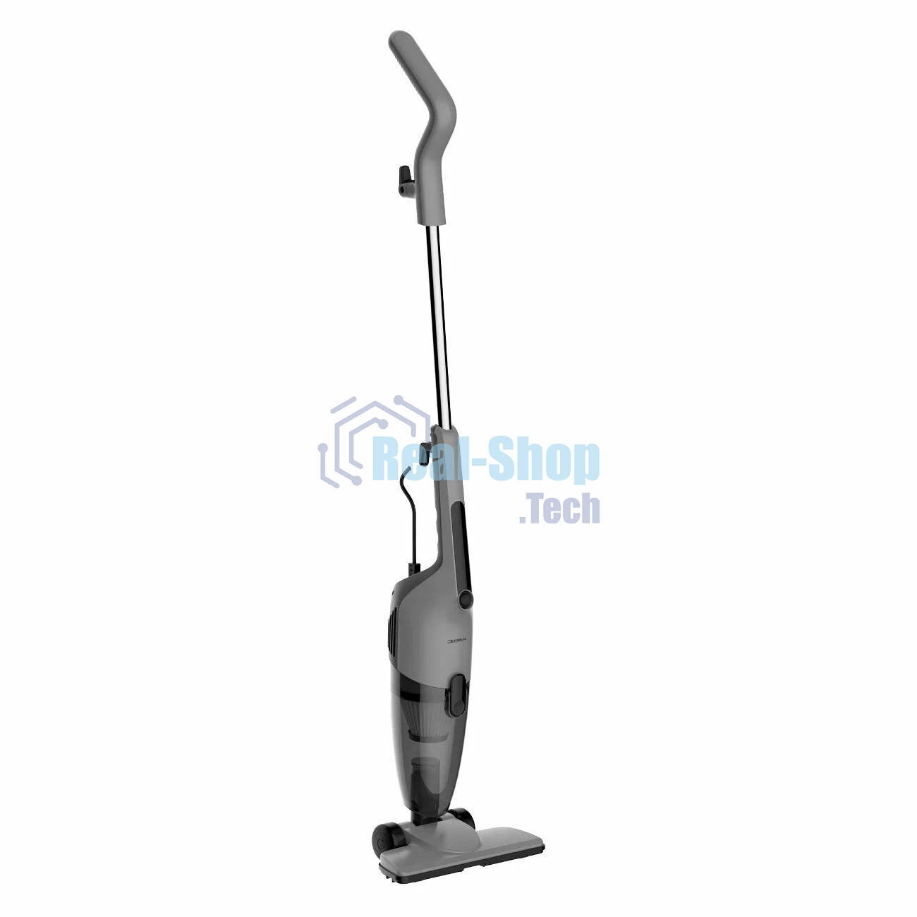 Пылесос вертикальный Deerma Combo DX600S черный/серый, питание от сети, 210 Вт, уборка сухая, пылесборник 1.2 л