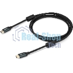 Кабель аудио-видео Buro HDMI (m)/HDMI (m) 1м. феррит.кольца Позолоченные контакты черный (BHP-HDMI-2.1-1G)