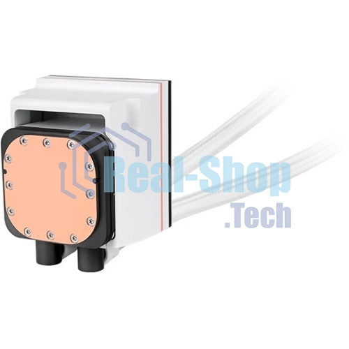 Система жидкостного охлаждения Thermaltake MAGFloe 420 Ultra Snow ARGB Soc-AM5/AM4/1200/1700/1851 белый 4-pin 34.5dB Al+Cu LCD Ret (CL-W452-PL14SW-A)