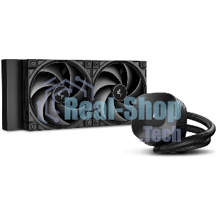 Система жидкостного охлаждения Deepcool LE240 V2 Zero Dark Soc-AM5/AM4/1200/1700/1851 черный 4-pin 28.2-31.6dB Al 220W 1359gr Ret (R-LE240ZERO-BKLNMD-G-1)
