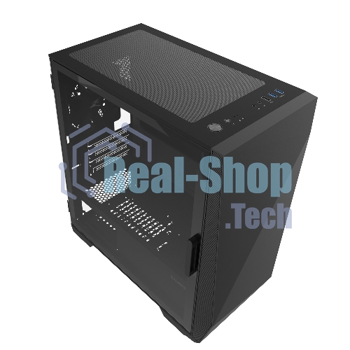 Компьютерный корпус ZALMAN Z1 ICEBERG, MicroATX, черный, WINDOW, 2xCOMBO (3.5