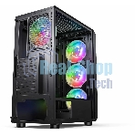 Компьютерный корпус Accord 3338 черный без БП ATX 1xUSB2.0 1xUSB3.0 1xUSB3.1 audio bott PSU