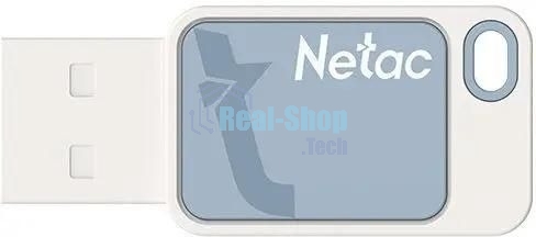Флешка USB Netac UA31 (NT03UA31N-032G-20BL), 32Gb, USB 2.0, R/W 110/45, синий/белый
