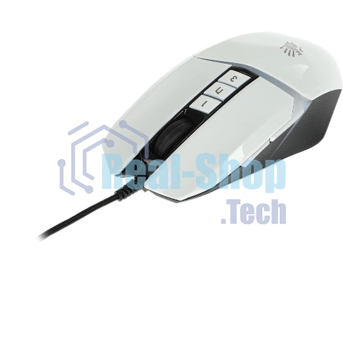 Мышь проводная A4Tech Bloody W60 Max белый, 10000 dpi, USB, кнопки - 10