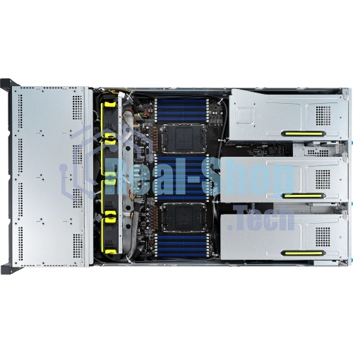 Серверная платформа ASUS RS720-E11-RS12U, 2U, 2 x LGA4677, 32 DIMM DDR5, 12=8 x NVMe/SAS*/SATA + 4 NVMe/SATA hs, 2 x M.2 slot, 2 x 10Gbe (X710) RJ45 port,Up to 8 slots PCIe 5.0, 1 x OCP 3.0, 1+1 1600W