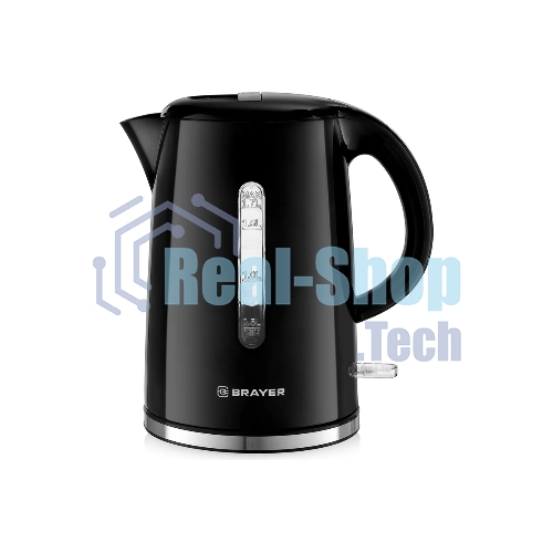 Чайник электрический BRAYER BR1032,2200 Вт, 1.7 л, пласт.корп,шкала,автоотк л,при.закип,подсвет