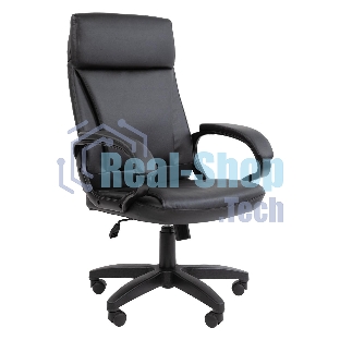 Кресло Chairman 794 LT черный, экокожа, 120 кг