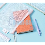 Папка на молнии ZIP Deli Colorful EF281 A5 ПВХ 0.23мм, ассорти, цвет молнии ассорти