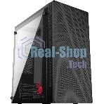 Компьютерный корпус Bloody BD-CC101 черный без БП mATX 1x80мм 1x92мм 2x120мм 2xUSB 2.0 1xUSB 3.0 audio