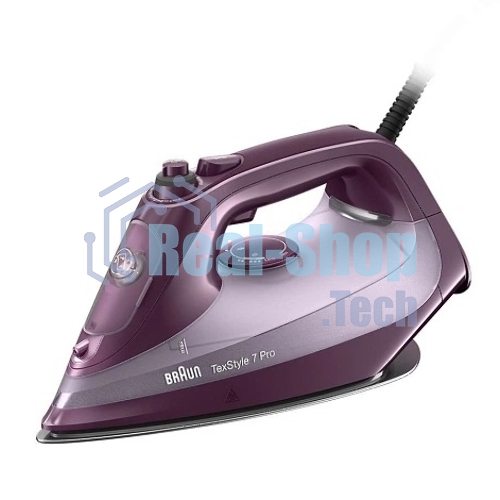 Утюг Braun SI7181VI сиреневый/фиолетовый, 3100 Вт, 50 г/мин, 230 г/мин, 300 мл