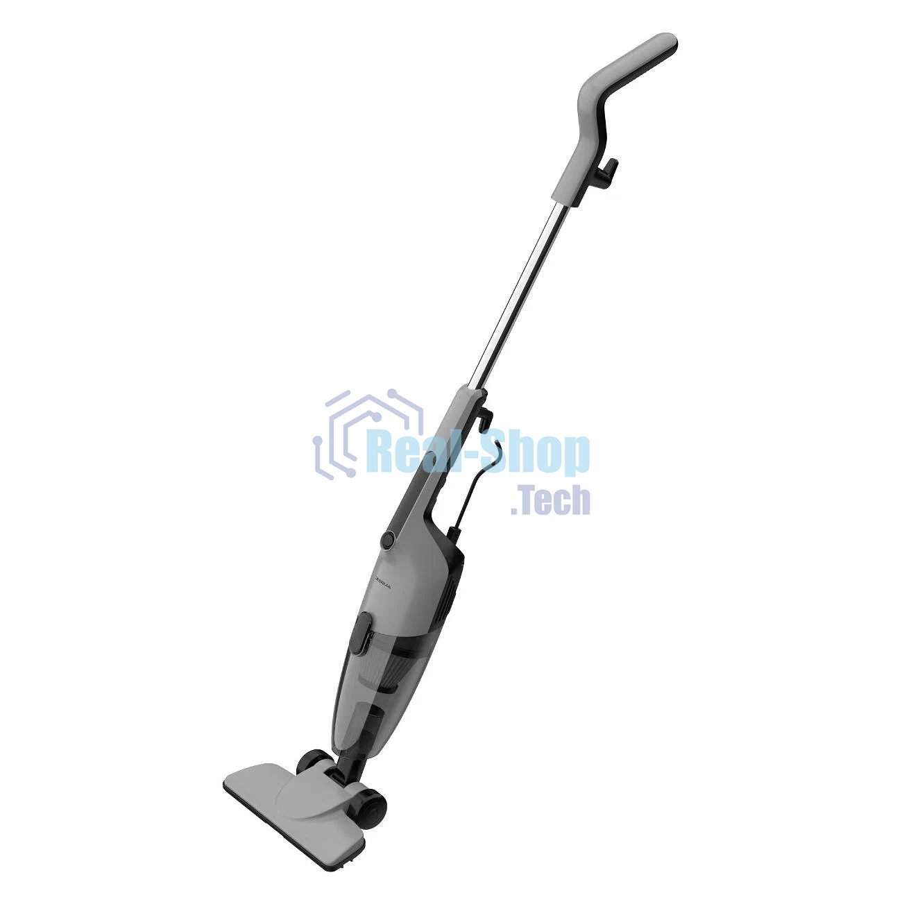 Пылесос вертикальный Deerma Combo DX600S черный/серый, питание от сети, 210 Вт, уборка сухая, пылесборник 1.2 л