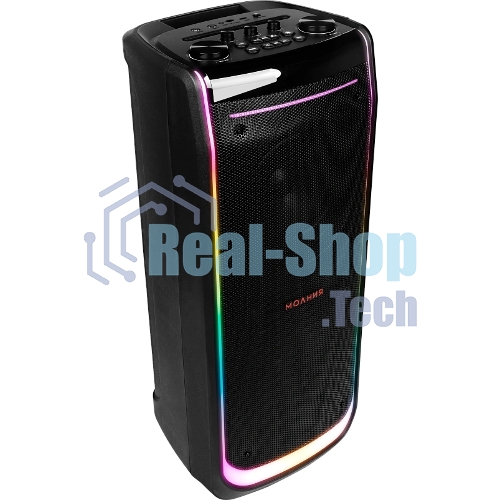 Колонка портативная Ural Молния 10000 черный 1000W 1.1 BT/3.5Jack/USB-C 20м 8000mAh
