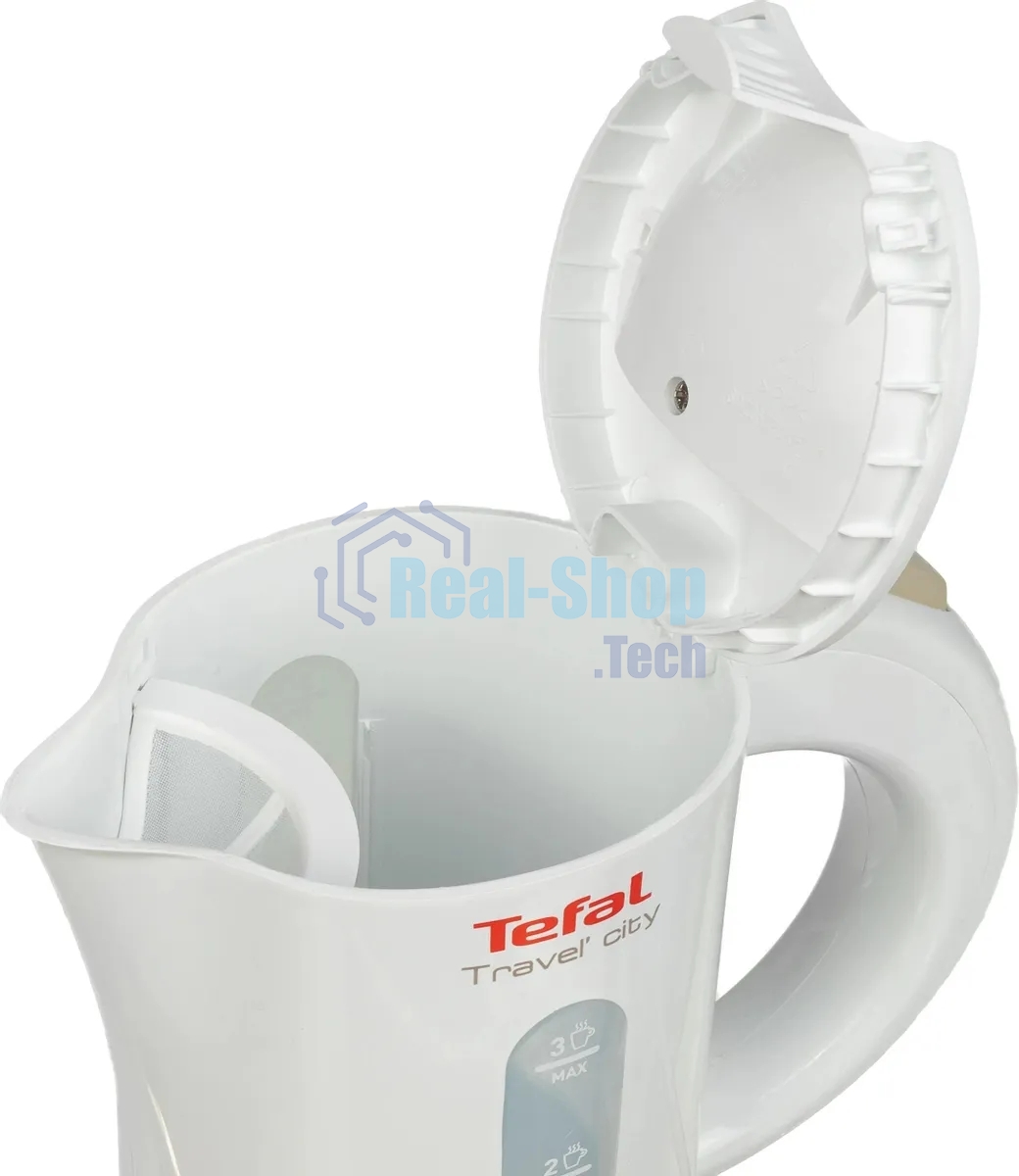 Электрочайник Tefal KO120130 белый/бежевый, 0.5 л, 650 Вт, скрытый нагревательный элемент