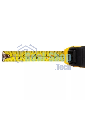 Рулетка Deli DL3799 10мx25мм, Автостоп, ударопрочный корпус, метрическая