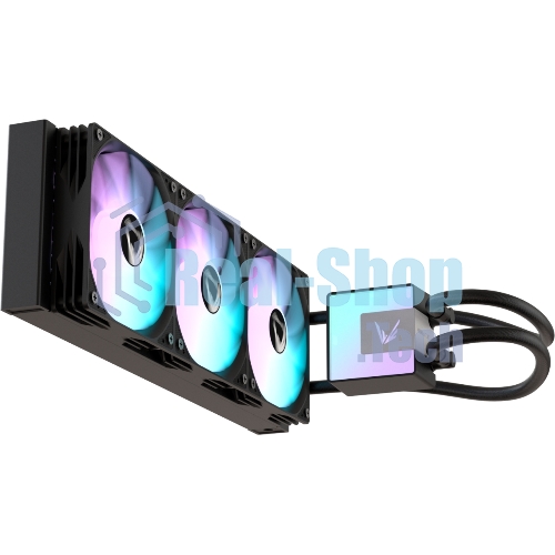 Кулер с водяным охлаждением Formula V Line ICE JET GLOW 360 BK, 360мм, 3x120мм, ARGB fans, LGA115X/1200/1700/1851, AM4/AM5
