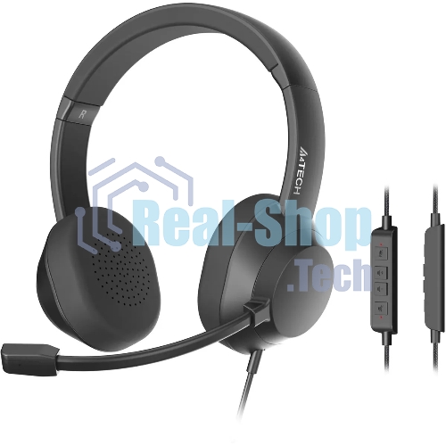Гарнитура A4Tech Fstyler FH150U чёрный, проводная