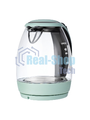 Электрочайник Centek CT-0008 мятный, 1.7 л, 2200 Вт, скрытый нагревательный элемент