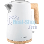 Чайник электрический Vitek VT-1154 1.7л. 2200Вт белый/дерево